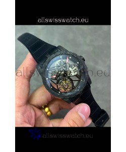Roger Dubuis Super Clone Excalibur Spider Flying Tourbillon Skeleton Carbon Casing 42MM