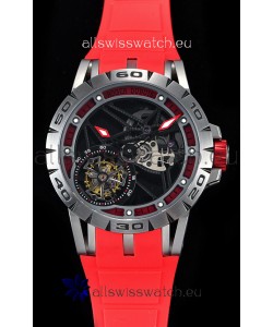 Roger Dubuis Excalibur Spider Flying Tourbillon Skeleton Titanium Casing 1:1 Mirror Swiss Watch