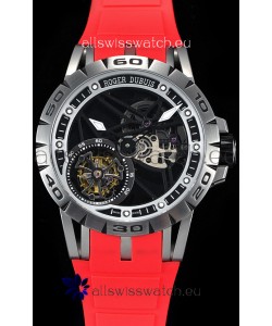 Roger Dubuis Excalibur Spider Flying Tourbillon Skeleton Titanium Casing 1:1 Mirror Swiss Watch