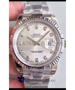 Rolex Datejust 41MM Cal.3135 Movement Swiss Replica Watch in 904L Steel / Steel Dial