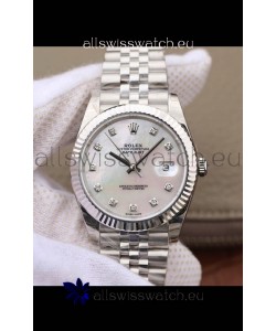 Rolex Datejust 41MM Cal.3135 Movement Swiss Replica Watch in 904L Steel Pearl Dial