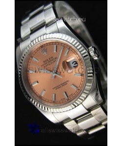 Rolex Datejust Japanese Replica Watch - Champange Dial in 36MM with Oyster Strap