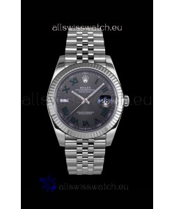 Rolex Datejust Wimbledon Edition Japanese Replica Watch - Grey Dial in 41MM 