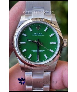 Rolex Oyster Perpetual REF#277200 31MM Swiss Movement Swiss Replica Green Dial 904L Steel 1:1 Mirror Replica Watch