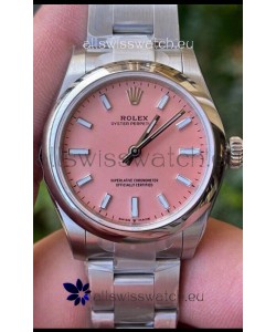 Rolex Oyster Perpetual REF#277200 31MM Swiss Movement Swiss Replica Pink Dial 904L Steel 1:1 Mirror Replica Watch