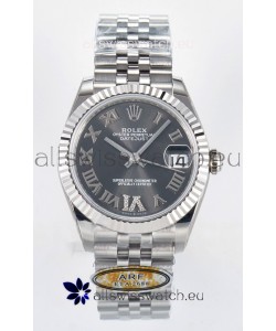 Rolex Super Clone Datejust ETA 2688 Movement 31MM Stainless Steel Case Grey Dial Watch