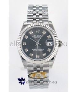 Rolex Super Clone Datejust ETA 2688 Movement 31MM Stainless Steel Case Grey Dial Watch