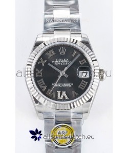 Rolex Super Clone Datejust ETA 2688 Movement 31MM Stainless Steel Grey Dial Watch 
