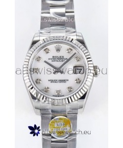 Rolex Super Clone Datejust ETA 2688 Movement 31MM Stainless Steel Pearl Dial Watch 