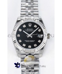 Rolex Super Clone Datejust ETA 2688 Movement 31MM Stainless Steel Black Dial Watch 