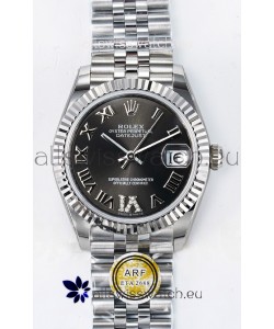 Rolex Super Clone Datejust ETA 2688 Movement 31MM Stainless Steel Grey Dial Watch 
