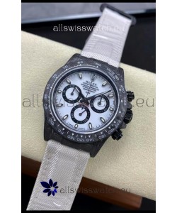 Rolex Daytona DiW Edition "All Black/White" Watch - Forged Cabon Casing 1:1 Mirror Replica