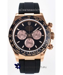 Rolex Cosmograph Daytona M126515 Rose Gold Black Dial Original Cal.4131 Movement Watch 
