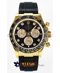 Rolex Cosmograph Daytona M126518 Yellow Gold Black Diamonds Dial Original Cal.4131 Movement