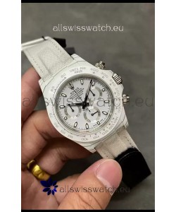 Rolex Cosmograph Daytona DiW Edition White Carbon Fiber Watch - Cal.4130 Movement 