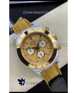 Rolex Cosmograph Daytona DiW GOLDEN ESSENCE Edition White Carbon Fiber Watch - Cal.4130 Movement 