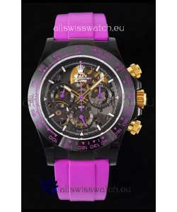 Rolex Daytona Blaken Pink 1:1 Swiss Mirror Replica Skeleton Dial Cal.4130 Movement