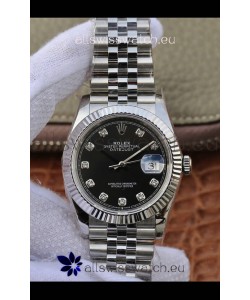 Rolex Datejust 36MM ETA-3135 Movement Swiss Replica in 904L Steel in Navy Blue Dial 