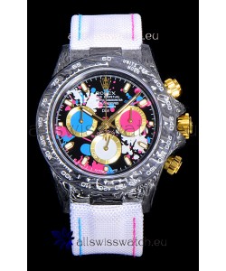 Rolex Daytona DiW Motley Lady Unique Forged Carbon Casing Swiss Replica Watch