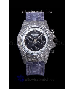 Rolex Daytona DiW Edition "Cream Invert" Forged Cabon Casing 1:1 Mirror Replica
