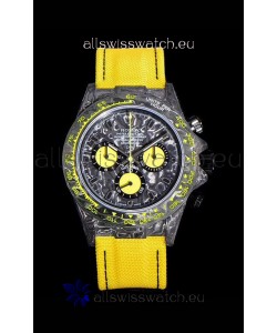Rolex Daytona DiW Yellow Edition Edition Forged Cabon Casing 1:1 Mirror Replica