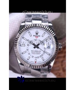 Rolex Sky-Dweller REF# M326934 White Dial Watch in 904L Steel Case 1:1 Mirror Replica