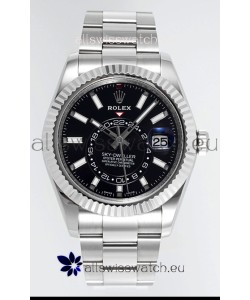 Rolex Sky-Dweller REF #m336934 Black Dial Watch in 904L Steel Case - Super Clone Watch