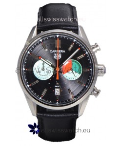 Tag Heuer Carrera Carrera Skipper 39 Chronograph Swiss Quartz Replica Watch Black Dial 