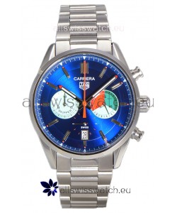 Tag Heuer Carrera Carrera Skipper 39 Chronograph Swiss Quartz Replica Watch Blue Dial 