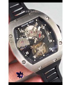 Richard Mille RM001 Genuine Tourbillon Swiss Replica Watch in Titanium Casing