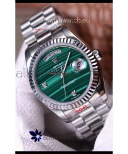 Rolex Day Date Presidential 904L Steel 36MM - Malachite Dial 1:1 Mirror Quality Watch