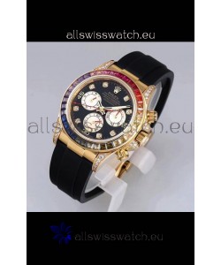 Rolex Cosmograph Daytona 116598 Yellow Gold 1:1 Mirror Cal.4130 Movement - 904L Steel Watch