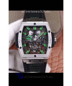 Hublot Masterpiece MP Senna Edition Genuine Tourbillon Swiss Replica Watch in Titanium Casing