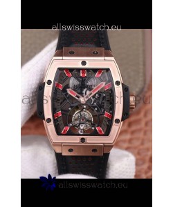 Hublot Masterpiece MP Edition Genuine Tourbillon Swiss Replica Watch In Rose Gold Casing