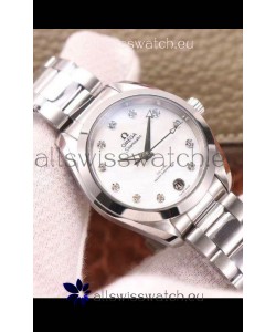 Omega Seamaster Aquaterra 150M 34MM Swiss Replica Watch in White Dial