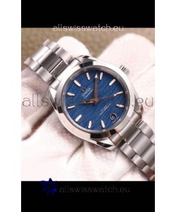 Omega Seamaster Aquaterra 150M 34MM Swiss Replica Watch in Blue Dial