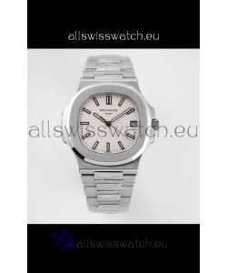 Patek Philippe Nautilus 5711/1A-011 1:1 Mirror Swiss Replica Watch in White Dial 904L Steel 