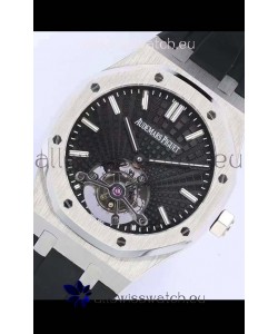 Audemars Piguet Royal Oak Tourbillon 41mm Black Dial in 904L Steel Case Rubber Strap
