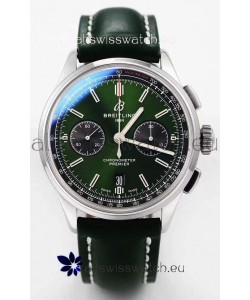 Breitling Premier B01 Chronograph 42 Edition Watch 1:1 Mirror Quality in Green Dial 