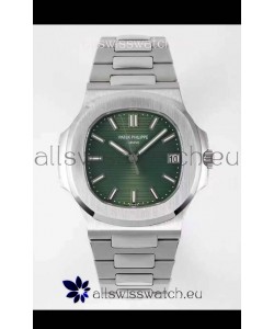 Patek Philippe Nautilus 5711/1A-014 1:1 Mirror Swiss Replica Watch in Green Dial 904L Steel 