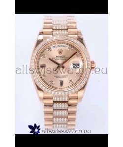 Rolex Day Date Presidential Rose Gold Watch 36MM - Rose Gold Dial 1:1 Mirror Quality Watch