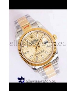 Rolex Datejust Fluted-Motif Dial 41MM Cal.3135 Movement Swiss Replica Watch in 904L Two Tone Casing