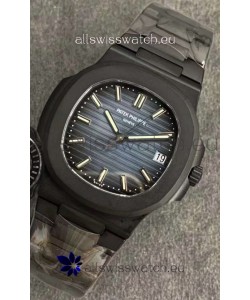 Patek Philippe Nautilus 5711 Black Venom PVD Swiss Replica Watch in Blue Dial 