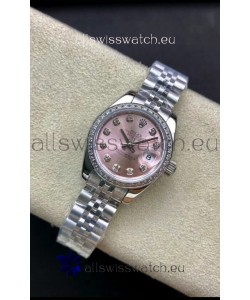 Rolex Datejust 279174 28MM Swiss Replica in 904L Steel in Pink Dial - 1:1 Mirror Replica