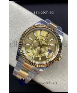 Rolex Sky-Dweller Oystersteel and Yellow Gold Oyster 42MM 1:1 Mirror Replica Watch 