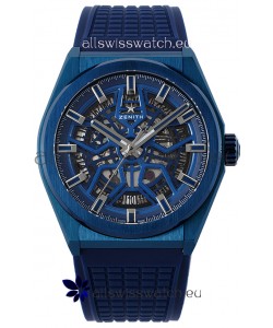 Zenith Defy Classic Skeleton 41MM Blue Ceramic Men's Swiss Replica Watch