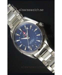Omega Seamaster COAX GMT Stainless Steel Swiss Watch in Blue Dial