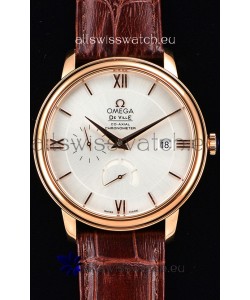 Omega Co-Axial Prestige Power Reserve Swiss Pink Gold Watch 