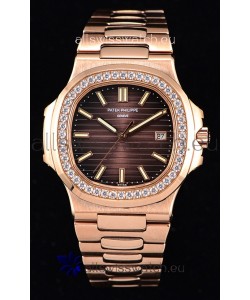 Patek Philippe Nautilus 5711/1R 1:1 Mirror Watch Rounded Diamonds Bezel