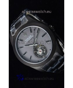 Rolex Milgauss LABELNOIR Tourbillon Swiss Replica Watch PVD Coated Case